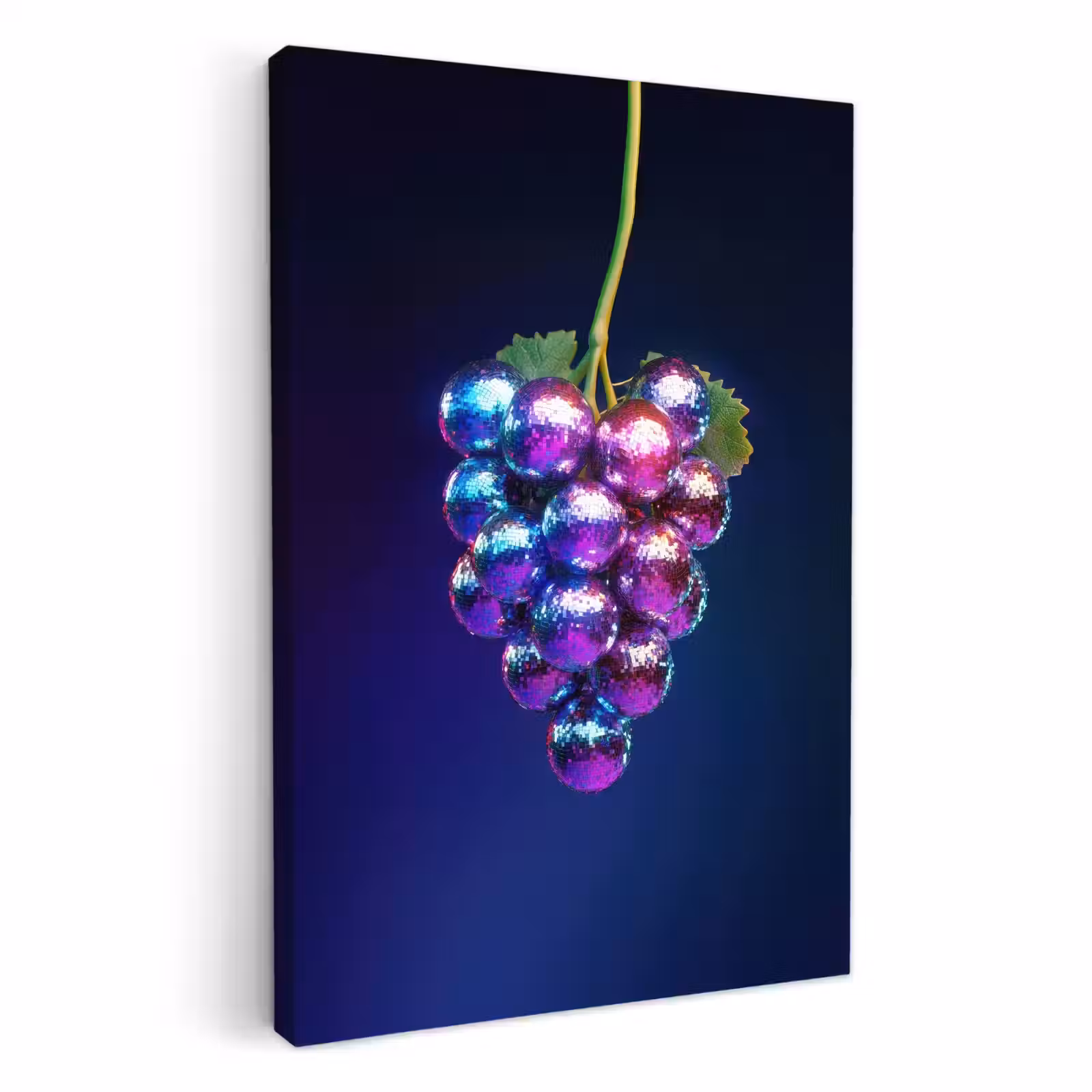 Canvas schilderij - Paars - Disco - Feest - Druif — 1