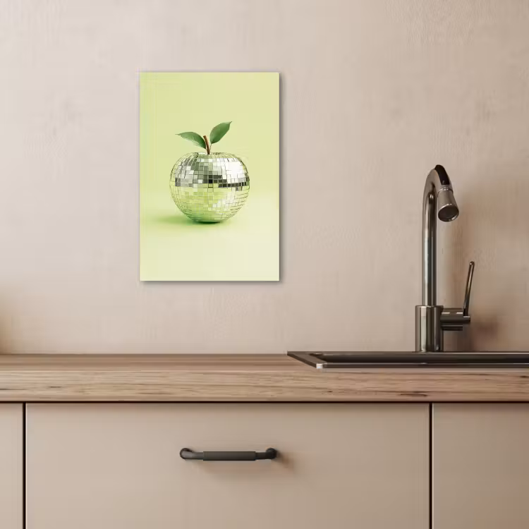 Canvas schilderij - Groen - Disco - Decoratie - Appel — 2