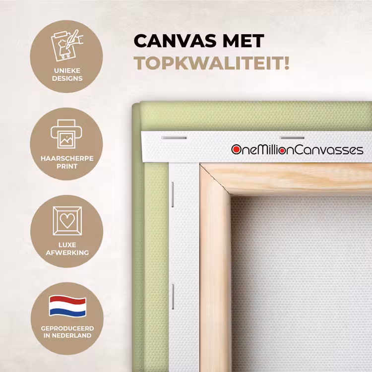 Canvas schilderij - Groen - Disco - Decoratie - Appel — 5