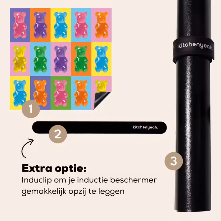 Inductie beschermer - Art- Snoep - Kleurrijk — 8