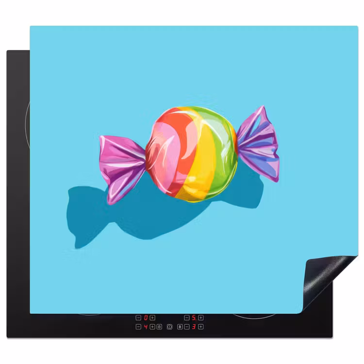 Inductie beschermer - Blauw - Snoep - Regenboog — 1
