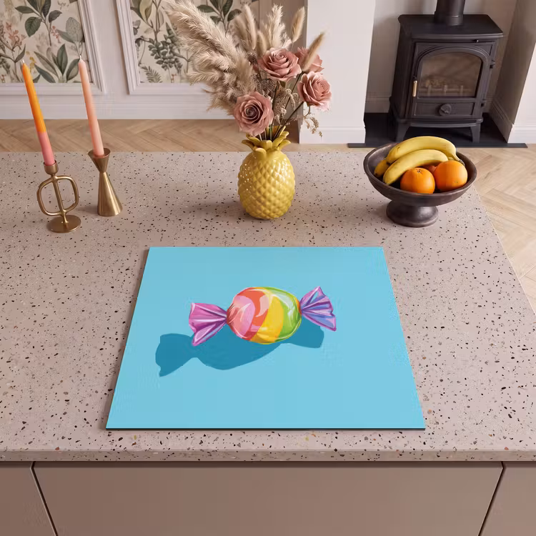 Inductie beschermer - Blauw - Snoep - Regenboog — 3