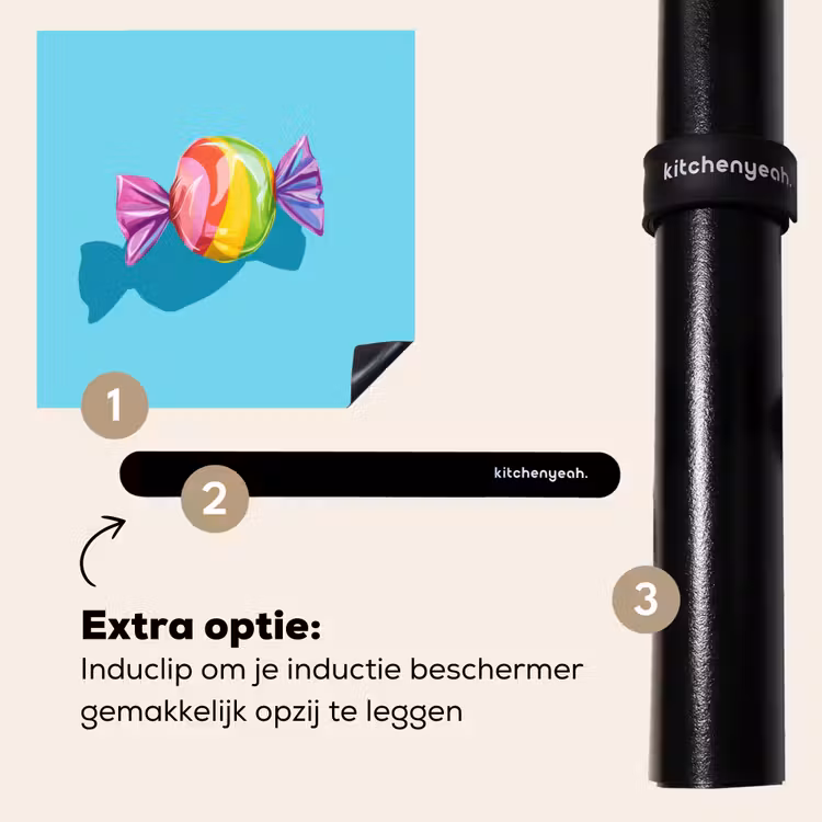 Inductie beschermer - Blauw - Snoep - Regenboog — 8