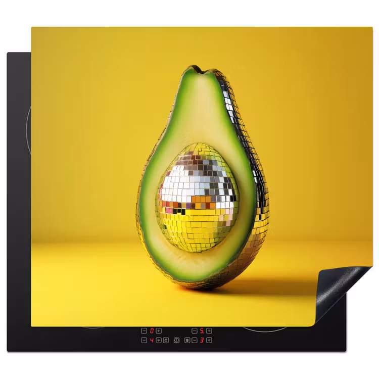 Inductie beschermer - Avocado - Discobal - Geel - Glitter — 1