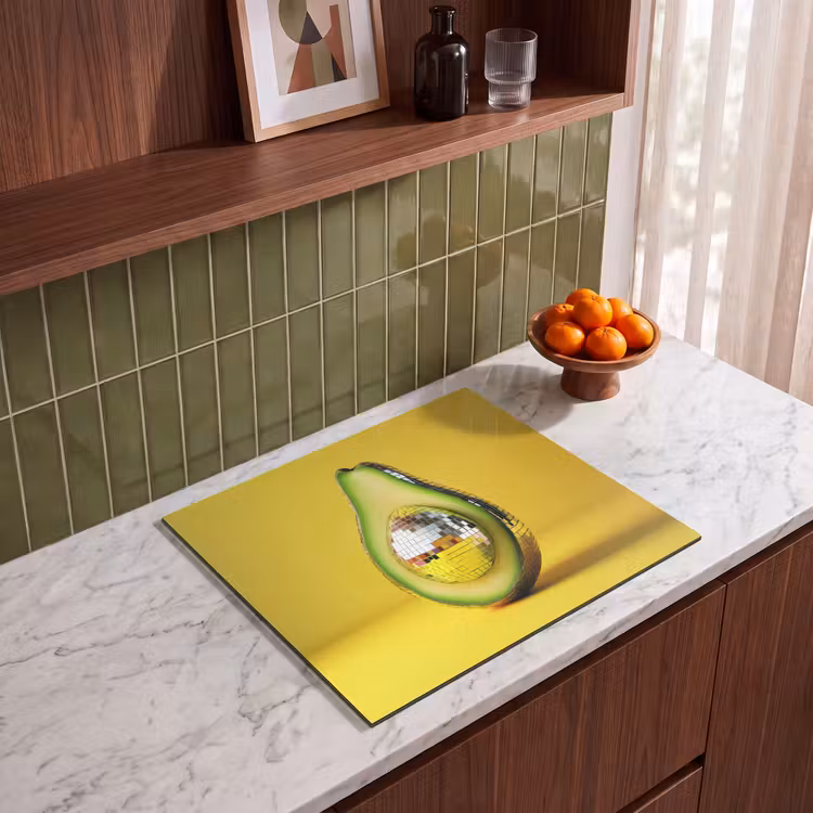 Inductie beschermer - Avocado - Discobal - Geel - Glitter — 4