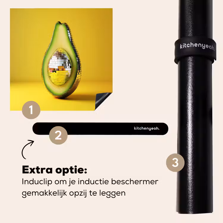 Inductie beschermer - Avocado - Discobal - Geel - Glitter — 8