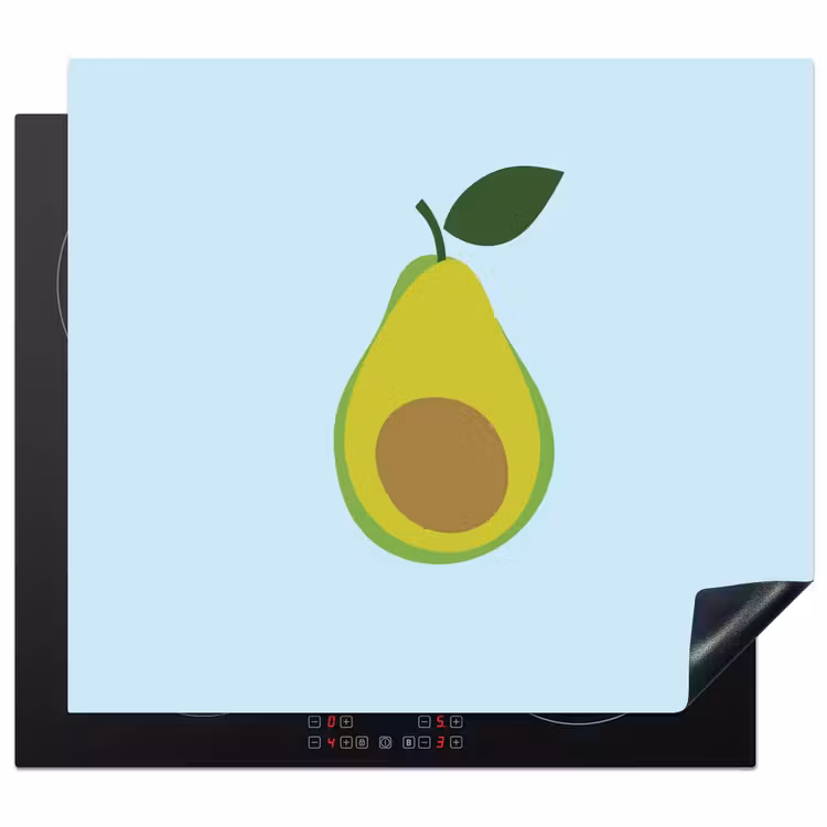 Inductie beschermer - Avocado - Illustratie - Groene - Vrucht — 1