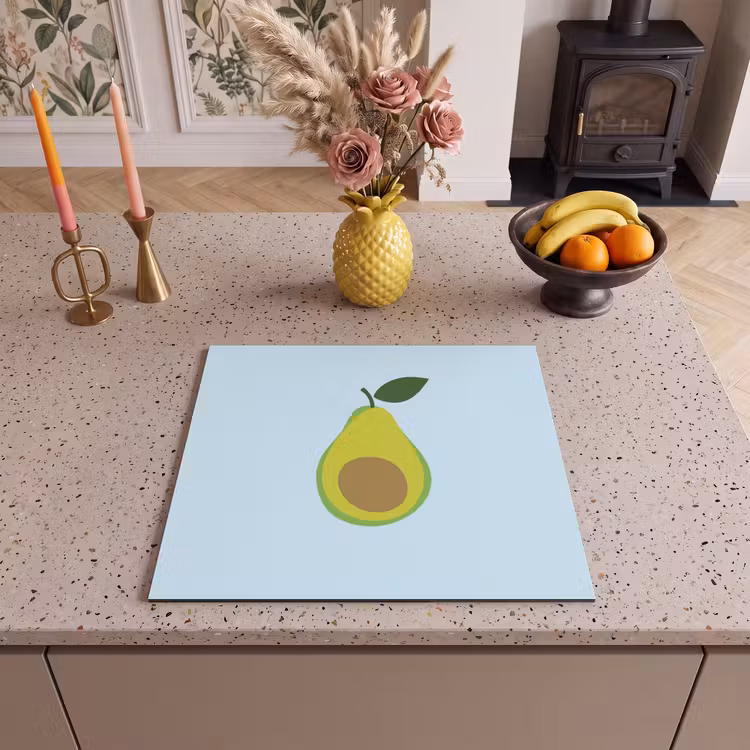Inductie beschermer - Avocado - Illustratie - Groene - Vrucht — 3