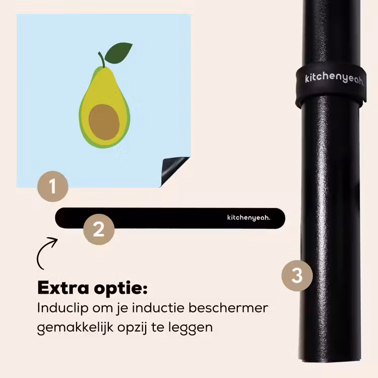 Inductie beschermer - Avocado - Illustratie - Groene - Vrucht — 8