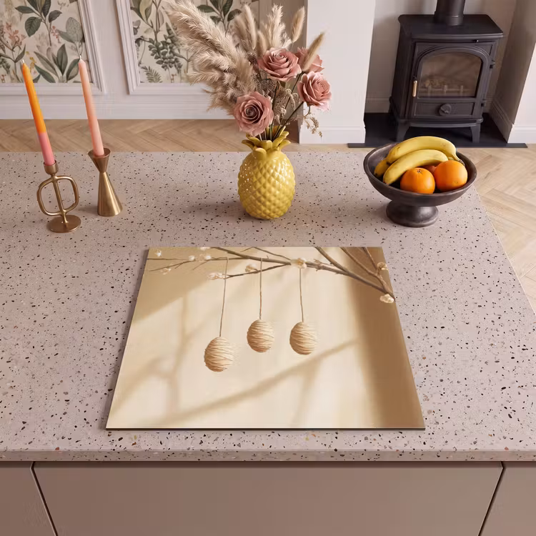 Inductie beschermer - Beige - Paastak - Eieren — 3