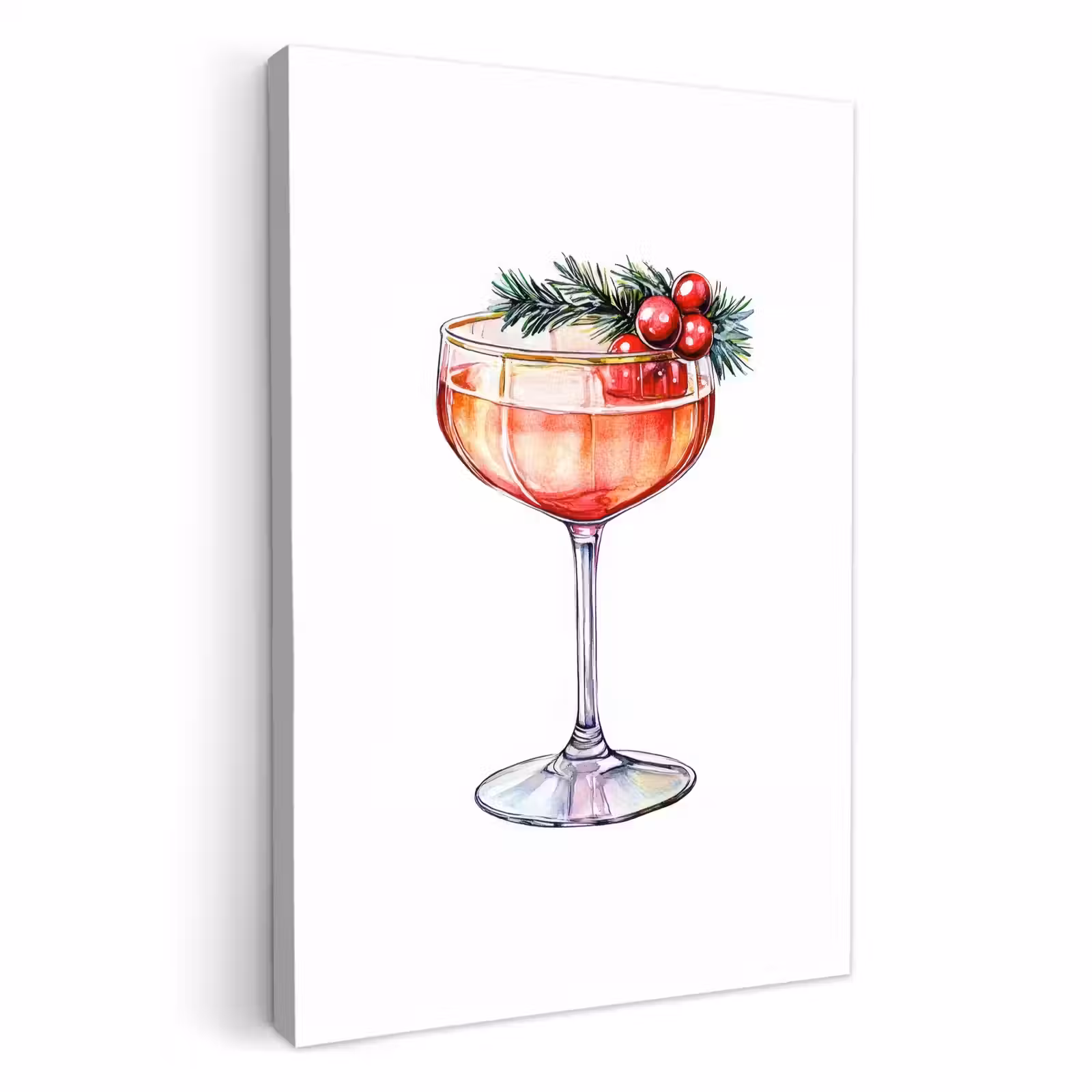 Canvas schilderij - Cocktail - Feest - Winter - Decoratie — 1