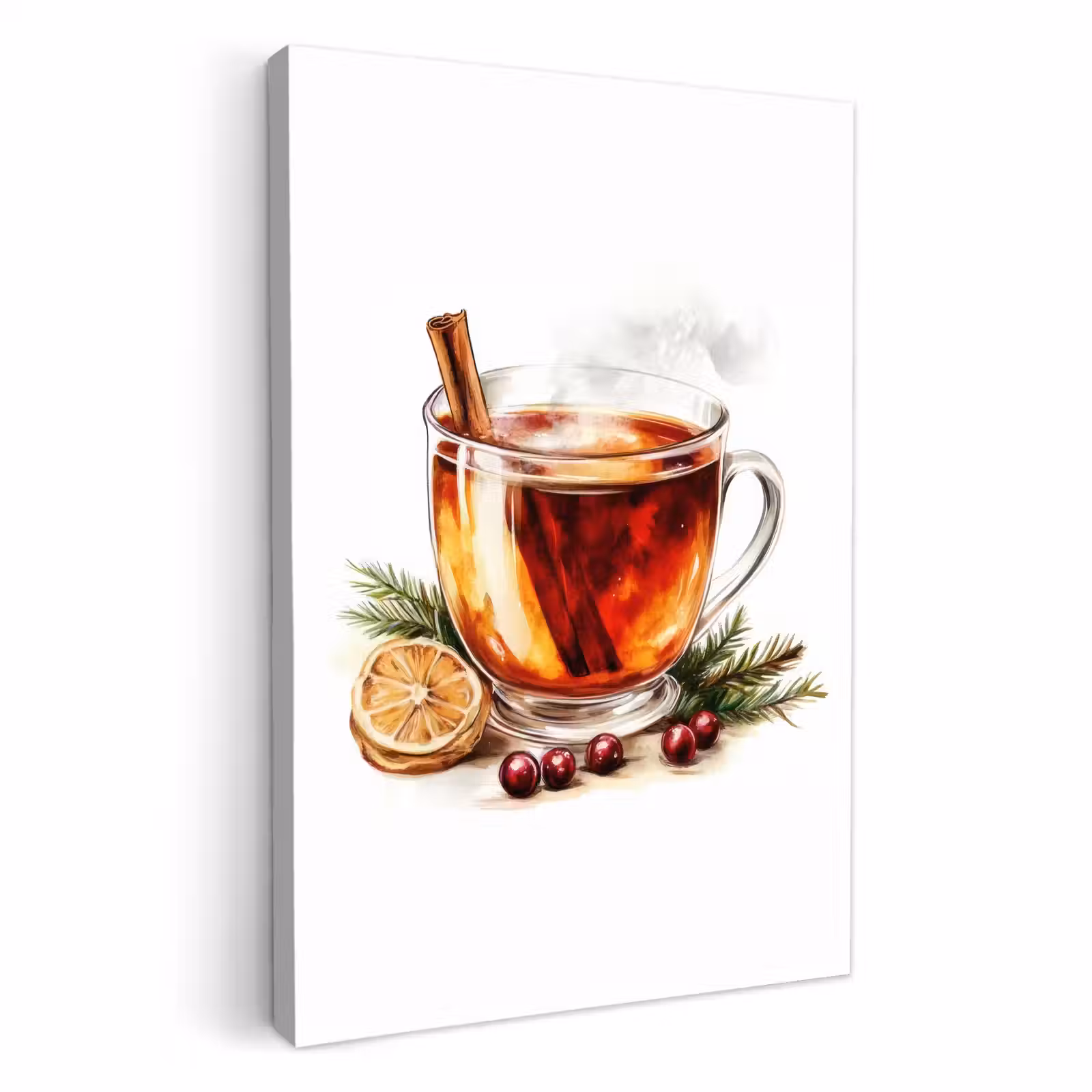 Canvas schilderij - Thee - Warm - Winter - Sfeer — 1