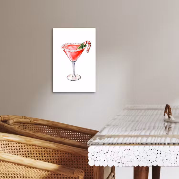Canvas schilderij - Cocktail - Drank - Winter - Kunst — 4