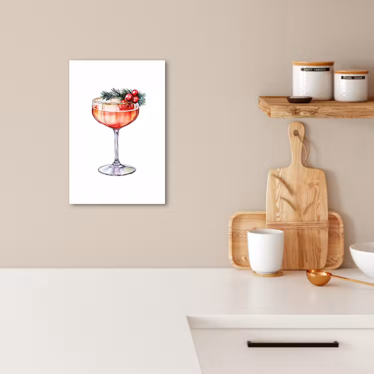 Canvas schilderij - Cocktail - Feest - Winter - Decoratie — 3