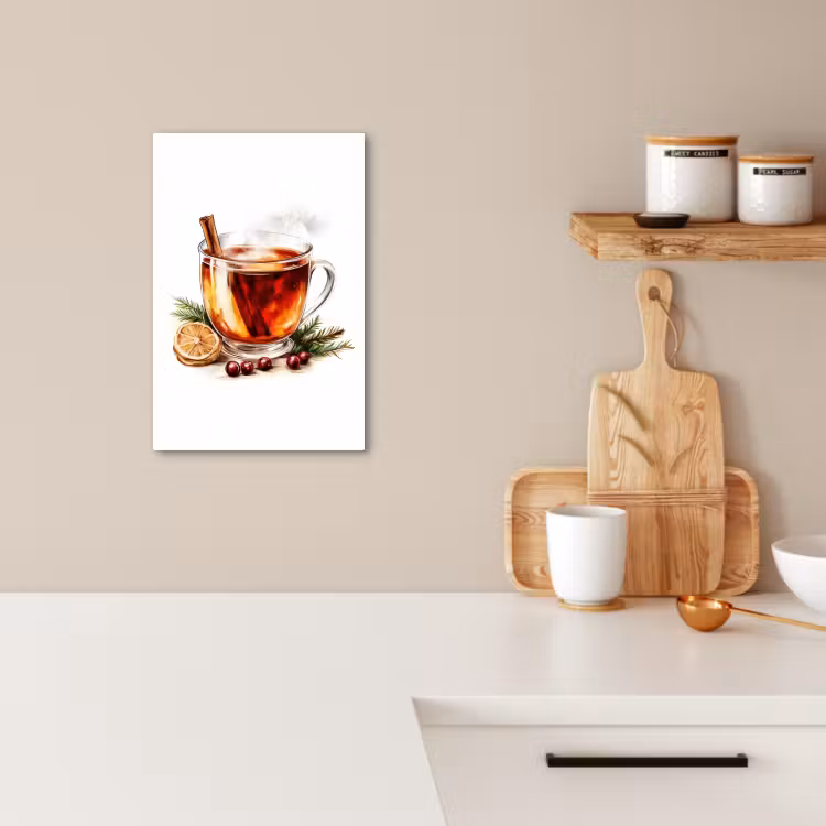 Canvas schilderij - Thee - Warm - Winter - Sfeer — 3
