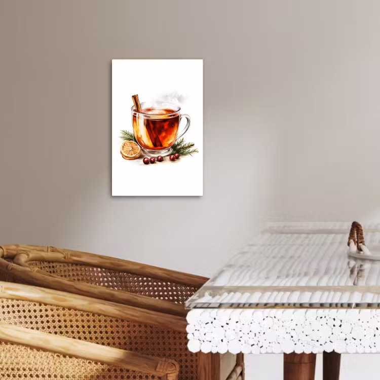 Canvas schilderij - Thee - Warm - Winter - Sfeer — 4