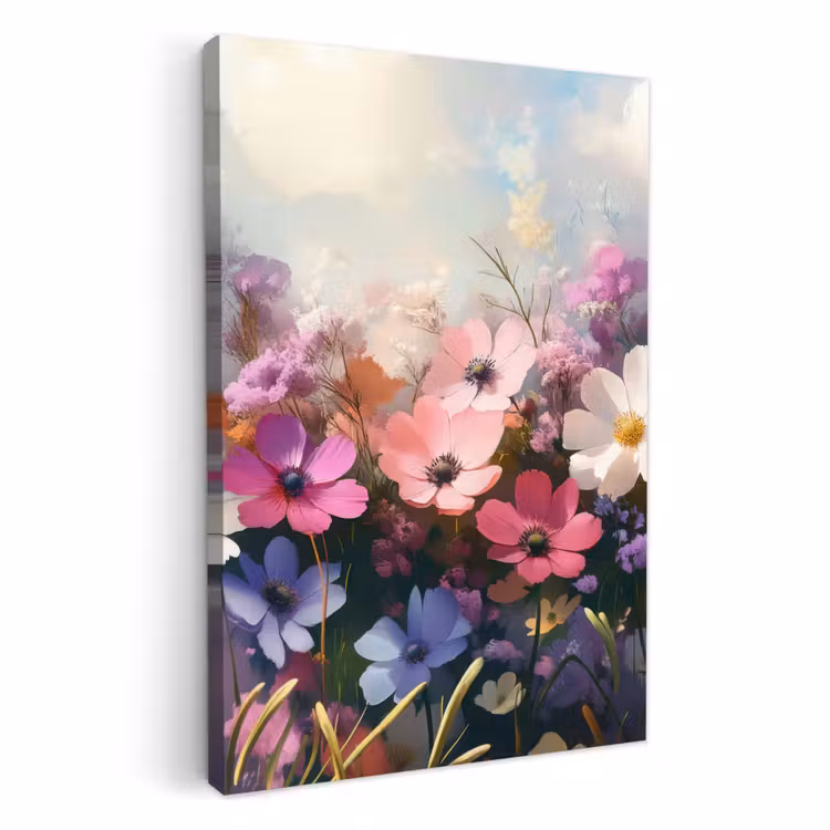 Canvas schilderij - Bloemen - Kleurrijk - Bloei — 1
