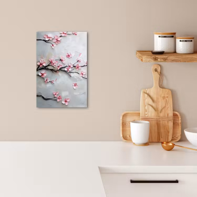 Canvas schilderij - Bloesem - Kunstzinnig - Roze - Sakura — 5