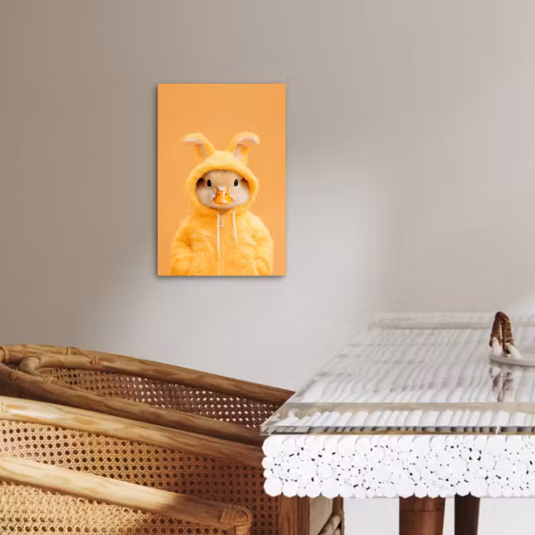 Canvas schilderij - Paashaas - Kostuum - Eend — 5