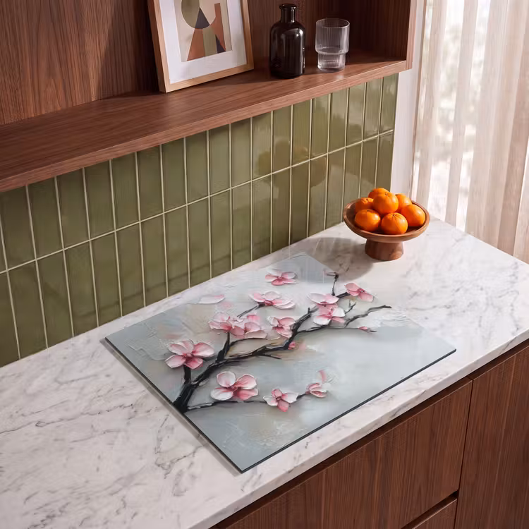 Inductie beschermer - Bloesem - Kunstzinnig - Roze - Sakura — 4