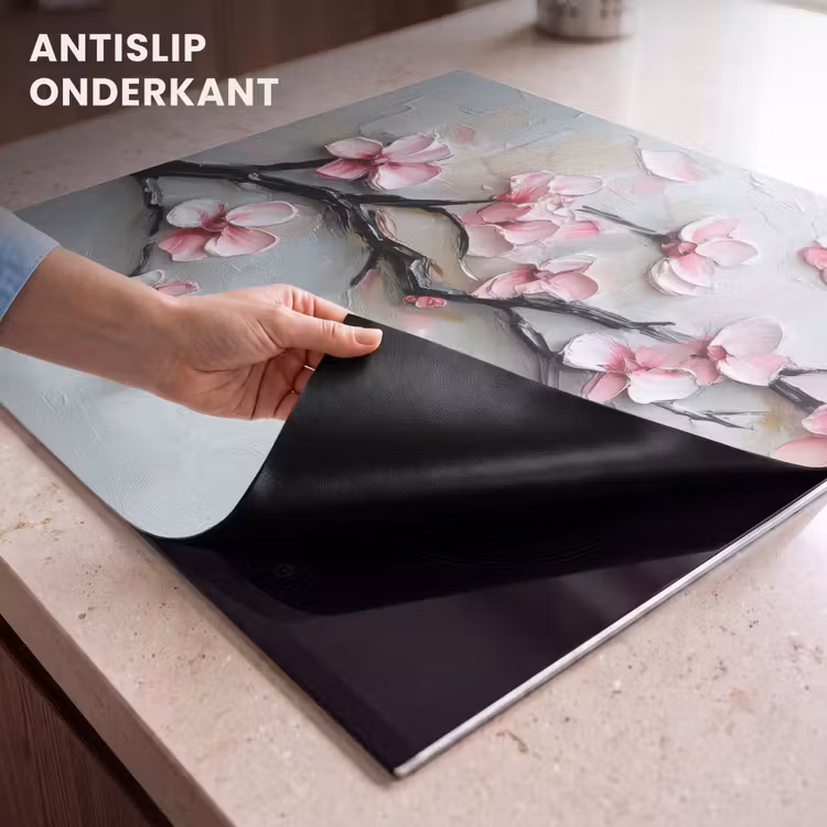 Inductie beschermer - Bloesem - Kunstzinnig - Roze - Sakura — 6