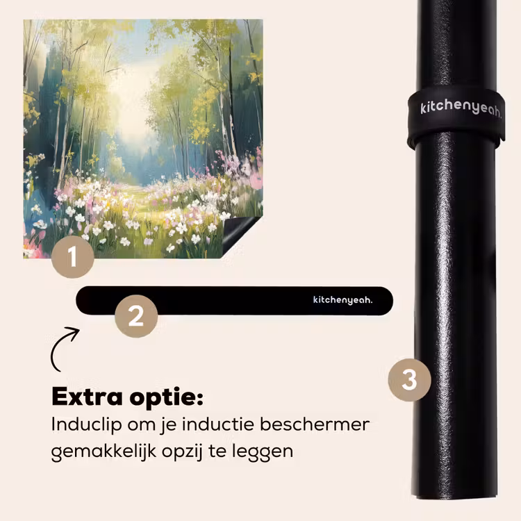 Inductie beschermer - Bos - Schilderstijl - Kleurrijk — 8