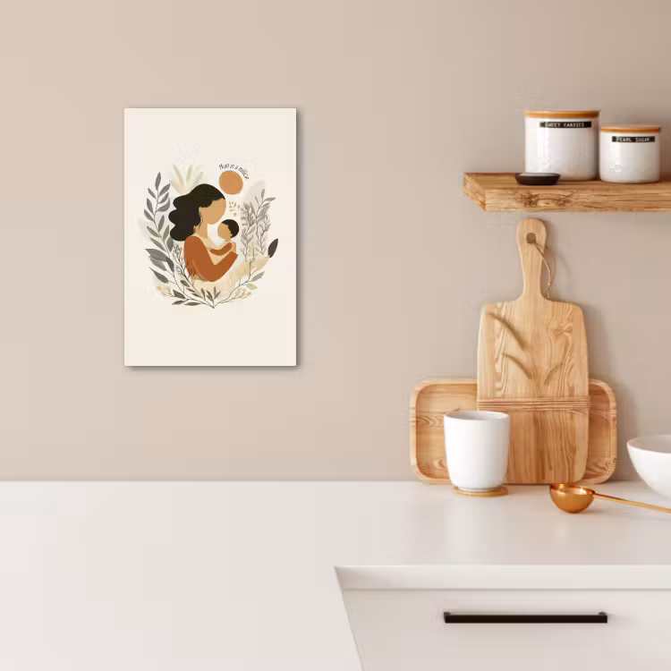 Canvas schilderij - Illustratie - Quote - Moeder — 5