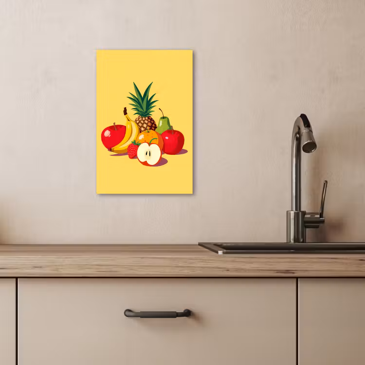 Canvas schilderij - Fruit - Illustratie - Kleurrijk — 5