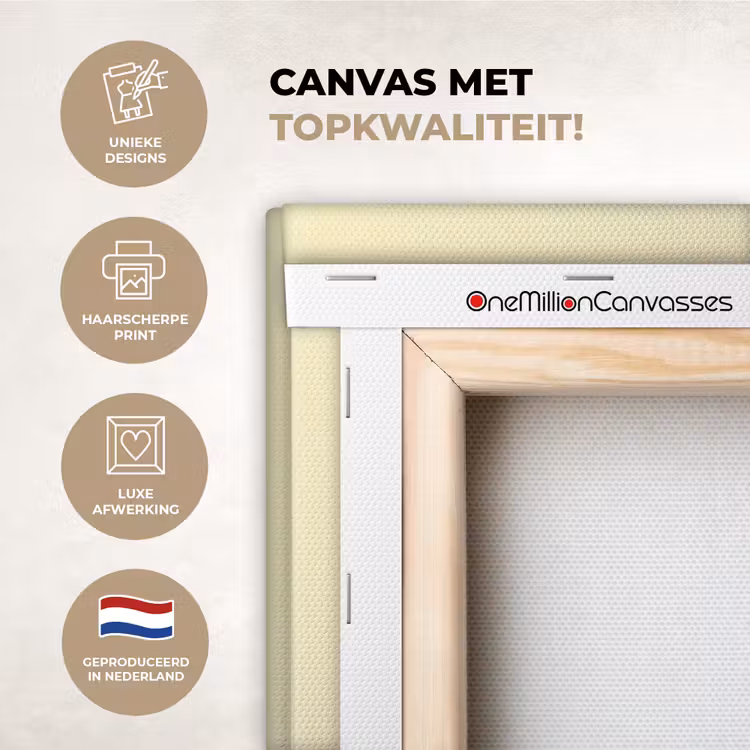 Canvas schilderij - Hartje -  Moeder - Tekst - Kleurrijk — 3