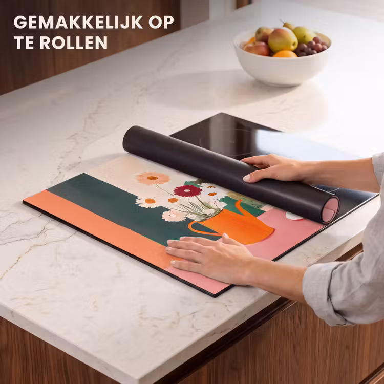 Inductie beschermer - Bloemen - Koffie - Raam — 7