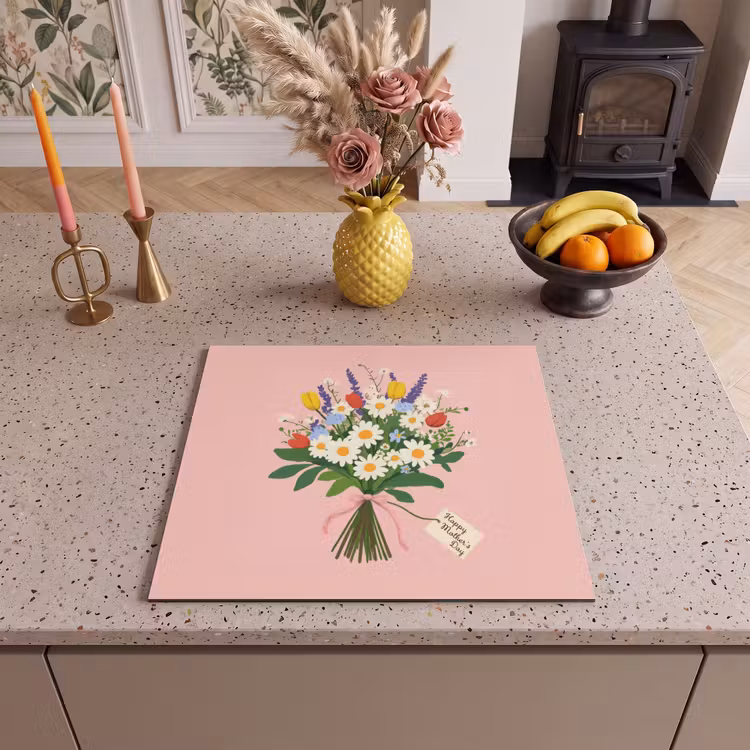 Inductie beschermer - Bloemen - Lint - Kaartje — 3