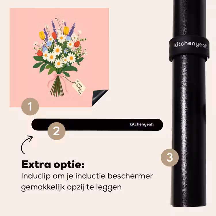 Inductie beschermer - Bloemen - Lint - Kaartje — 8