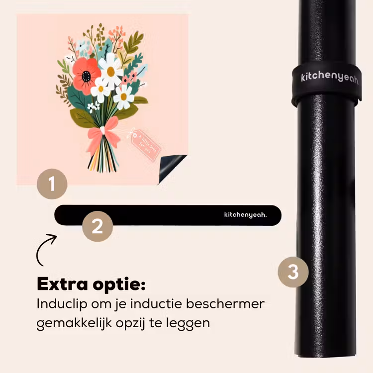 Inductie beschermer - Boeket - Strikje - Kaartje - Quote — 8