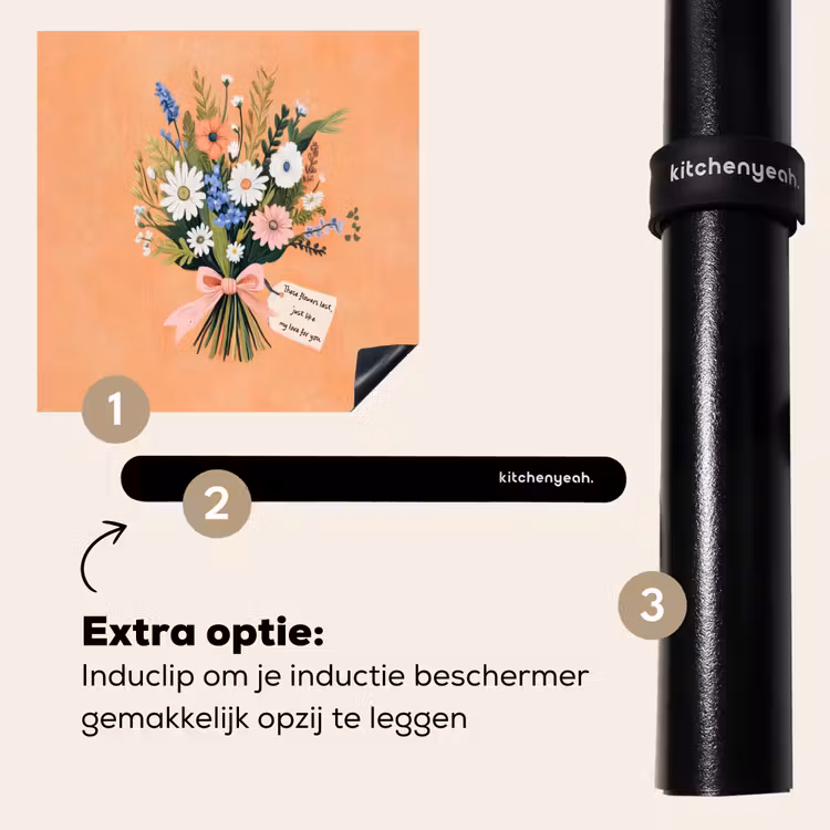 Inductie beschermer - Boeket - Strikje - Quote — 8