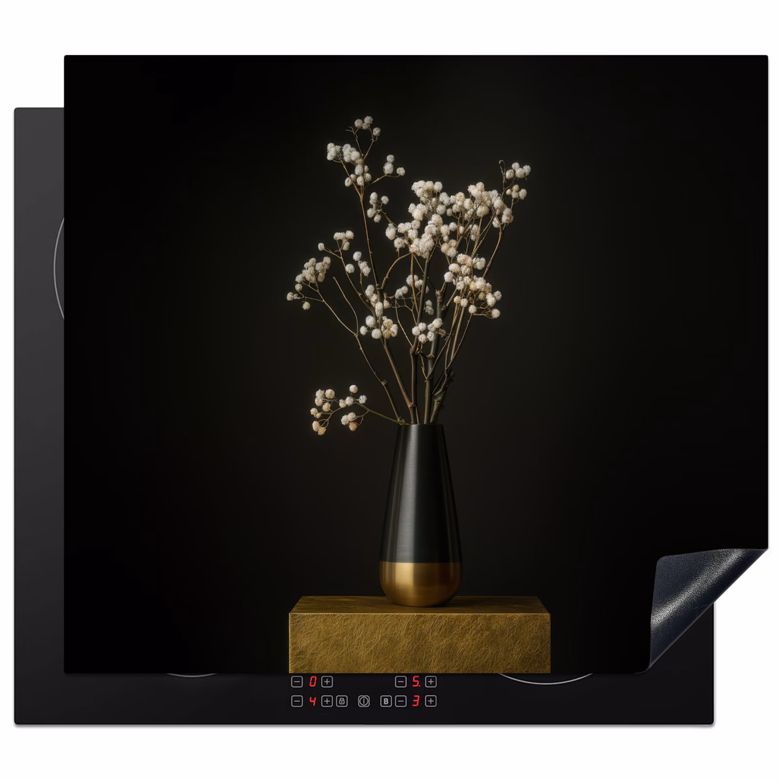 Inductie beschermer - Bloembollen - Wit - Vaas - Minimalistisch — 1