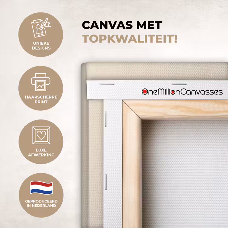 Canvas schilderij - Minimalistisch - Waterijsje - Stokje - Beige — 2