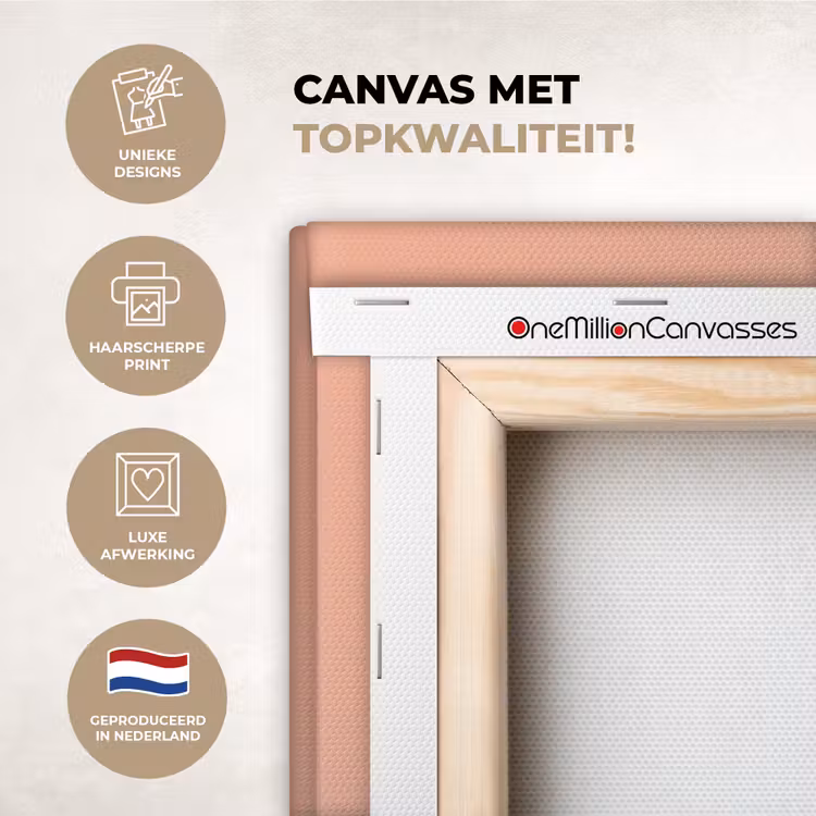 Canvas schilderij - Waterijsje - Pasteltinten - Minimalistisch — 1
