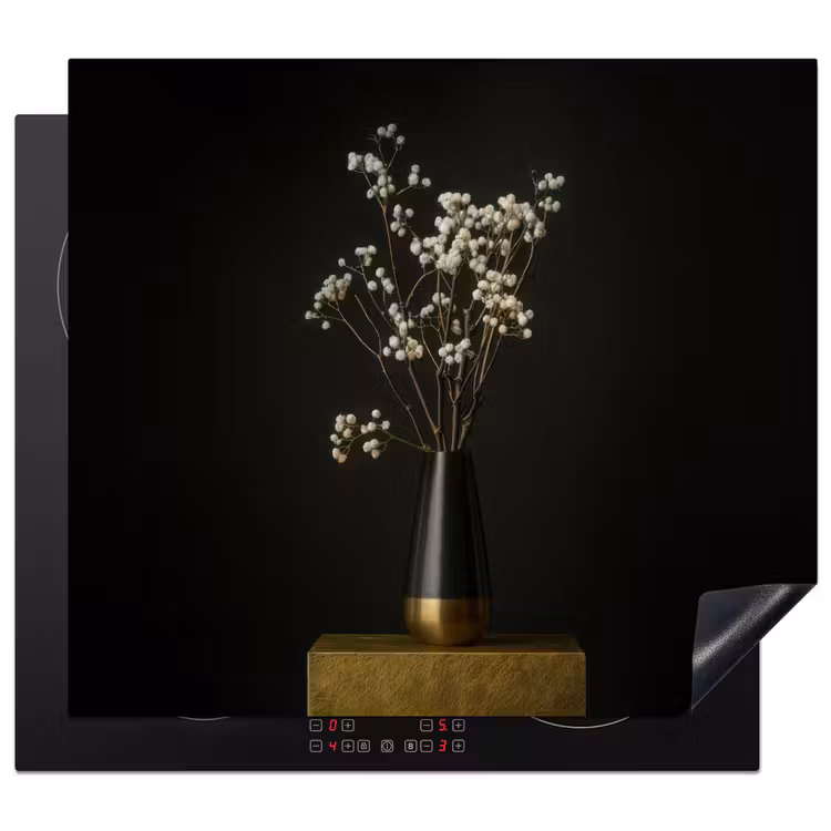 Inductie beschermer - Bloembollen - Wit - Vaas - Minimalistisch — 1