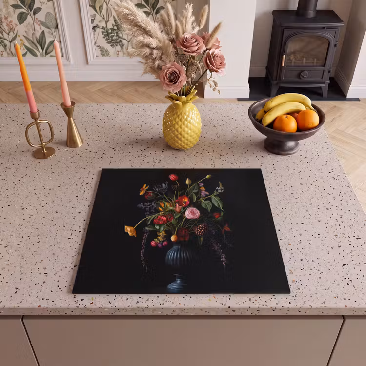 Inductie beschermer - Bloemen - Bessen - Klassiek — 3