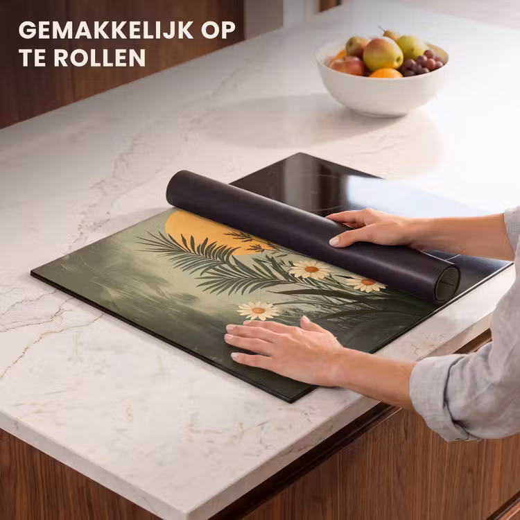 Inductie beschermer - Bloemen - Bladeren - Zon - Groen — 7