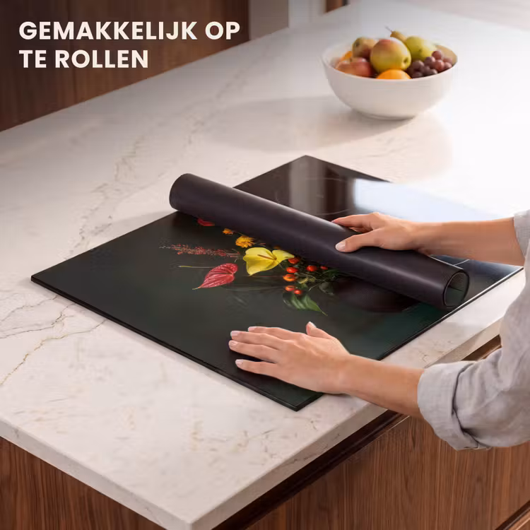 Inductie beschermer - Bloemen - Vaas - Zwart — 7