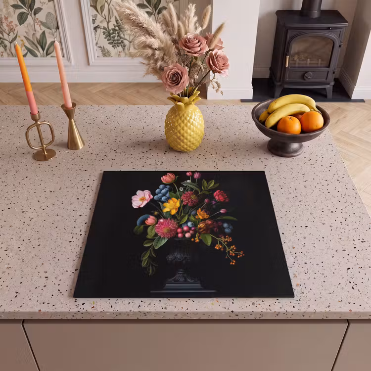 Inductie beschermer - Bloemen - Vrolijk - Vaas — 3