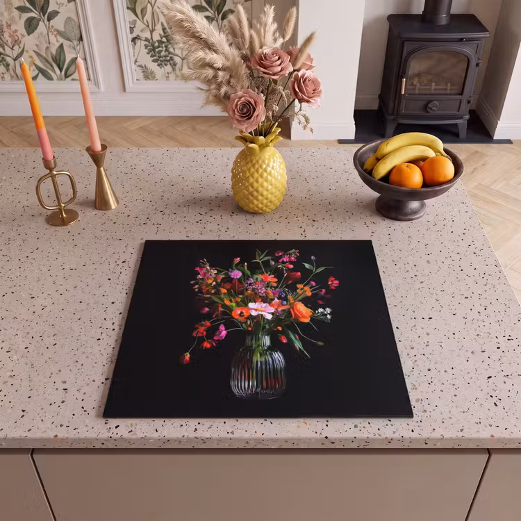 Inductie beschermer - Boeket - Veldbloemen - Vaas — 3