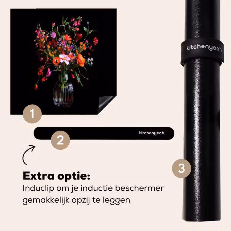 Inductie beschermer - Boeket - Veldbloemen - Vaas — 8