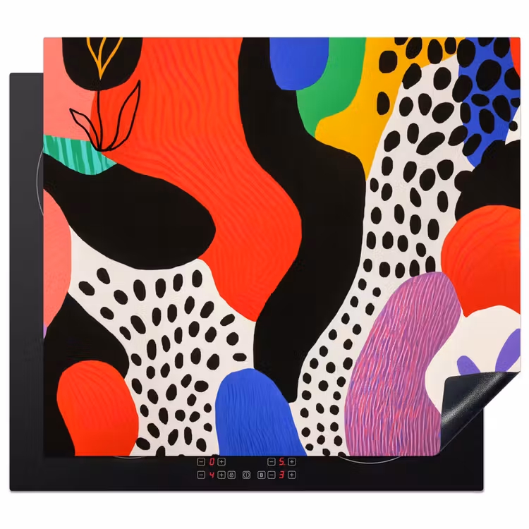 Inductie beschermer - Abstract - Vormen - Kleuren - Stippen — 1