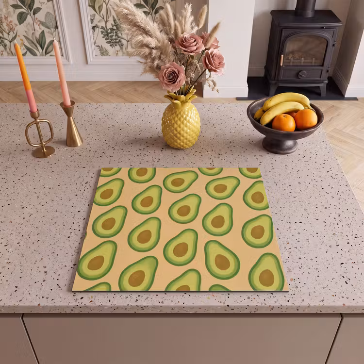 Inductie beschermer - Avocado - Patroon - Groen - Pit — 3