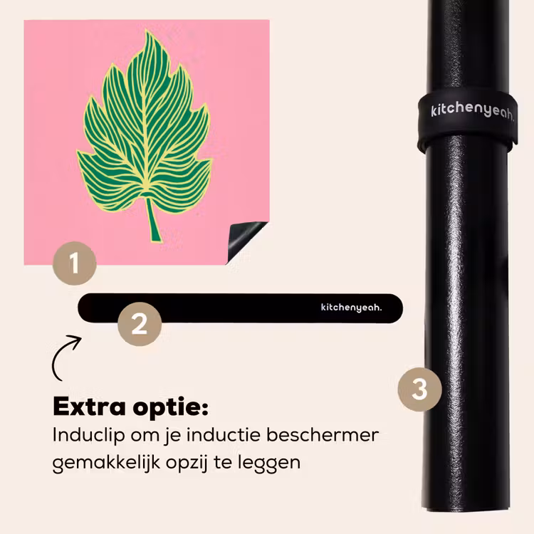 Inductie beschermer - Blad - Groen - Illustratie - Minimalistisch — 8
