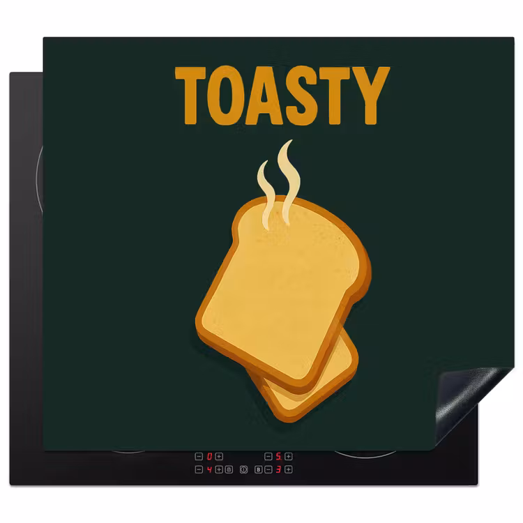 Inductie beschermer - Brood - Tosti - Groen - Minimalistisch — 1