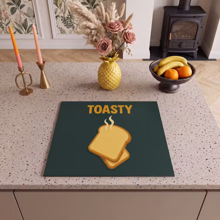 Inductie beschermer - Brood - Tosti - Groen - Minimalistisch — 3