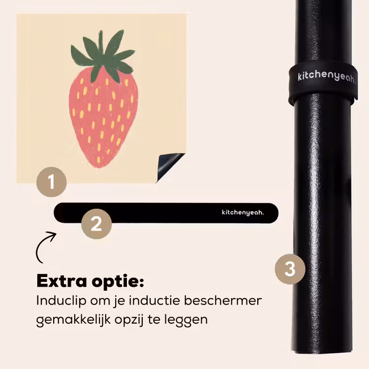 Inductie beschermer - Aardbei - Minimalistisch - Rood - Fruit — 8